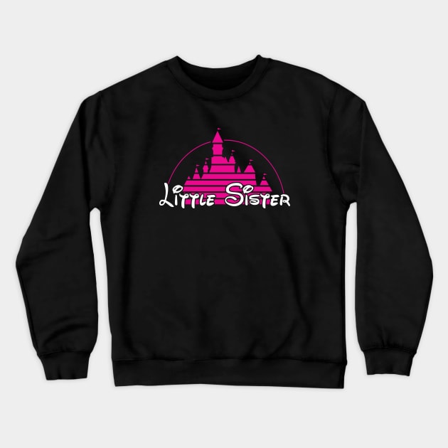 Little Sister Crewneck Sweatshirt by old_school_designs